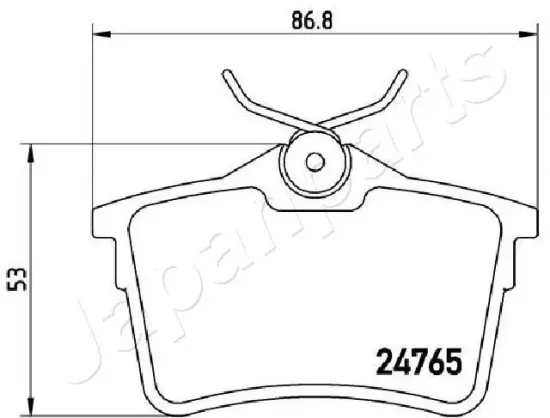 Bremsbelagsatz, Scheibenbremse JAPANPARTS PP-0600AF Bild Bremsbelagsatz, Scheibenbremse JAPANPARTS PP-0600AF