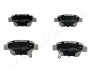 Bremsbelagsatz, Scheibenbremse Hinterachse JAPANPARTS PP-200AF