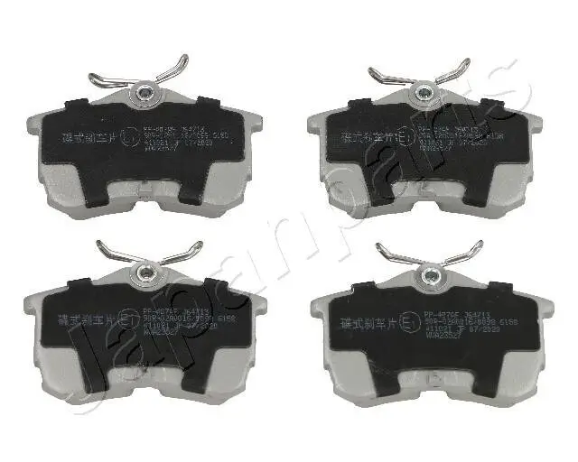 Bremsbelagsatz, Scheibenbremse Hinterachse JAPANPARTS PP-407AF