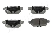 Bremsbelagsatz, Scheibenbremse Hinterachse JAPANPARTS PP-801AF
