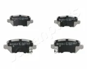 Bremsbelagsatz, Scheibenbremse Hinterachse JAPANPARTS PP-K12AF