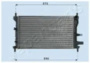 Kühler, Motorkühlung JAPANPARTS RDA053060