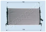 Kühler, Motorkühlung JAPANPARTS RDA053081