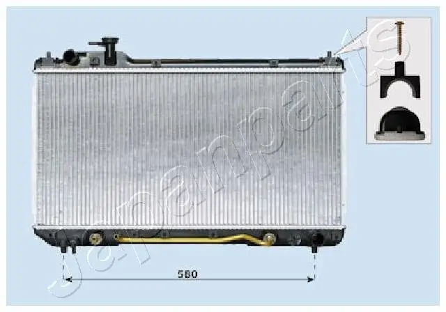 Kühler, Motorkühlung JAPANPARTS RDA153105