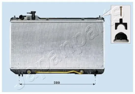 Kühler, Motorkühlung JAPANPARTS RDA153105 Bild Kühler, Motorkühlung JAPANPARTS RDA153105