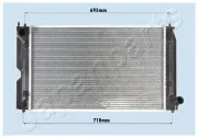 Kühler, Motorkühlung JAPANPARTS RDA153111