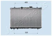 Kühler, Motorkühlung JAPANPARTS RDA333030