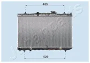 Kühler, Motorkühlung JAPANPARTS RDA333031