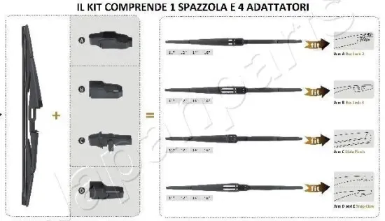 Wischblatt JAPANPARTS SS-X35R Bild Wischblatt JAPANPARTS SS-X35R