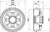 Bremstrommel JAPANPARTS TA-0608