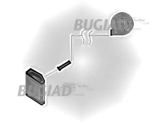 Ladeluftschlauch Ladeluftkühler oben BUGIAD 88722 Bild Ladeluftschlauch Ladeluftkühler oben BUGIAD 88722