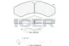 Bremsbelagsatz, Scheibenbremse ICER 141208-200
