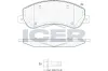 Bremsbelagsatz, Scheibenbremse ICER 141793-204