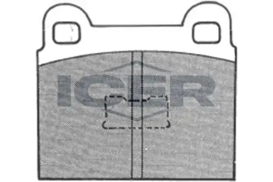 Bremsbelagsatz, Scheibenbremse ICER 180097 Bild Bremsbelagsatz, Scheibenbremse ICER 180097