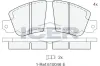 Bremsbelagsatz, Scheibenbremse ICER 180188