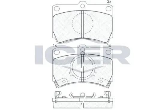 Bremsbelagsatz, Scheibenbremse ICER 180611 Bild Bremsbelagsatz, Scheibenbremse ICER 180611