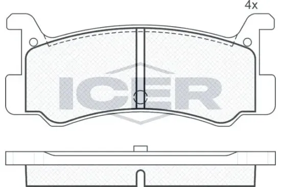 Bremsbelagsatz, Scheibenbremse ICER 180621 Bild Bremsbelagsatz, Scheibenbremse ICER 180621