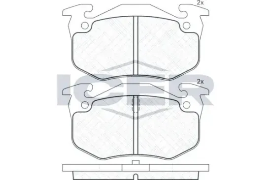 Bremsbelagsatz, Scheibenbremse ICER 180649 Bild Bremsbelagsatz, Scheibenbremse ICER 180649
