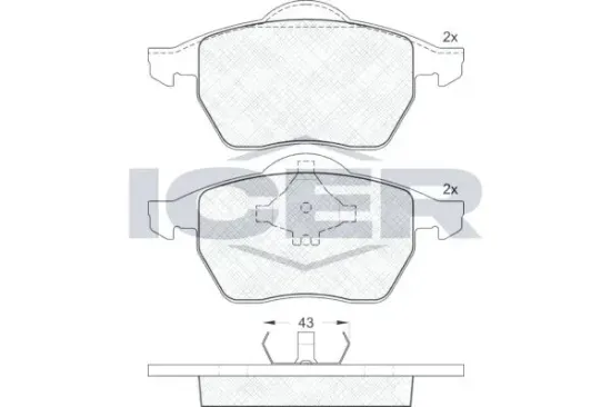 Bremsbelagsatz, Scheibenbremse ICER 181131 Bild Bremsbelagsatz, Scheibenbremse ICER 181131