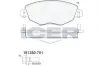 Bremsbelagsatz, Scheibenbremse ICER 181380-701