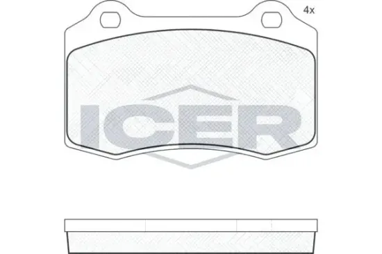 Bremsbelagsatz, Scheibenbremse ICER 181447 Bild Bremsbelagsatz, Scheibenbremse ICER 181447
