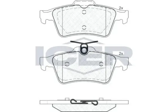 Bremsbelagsatz, Scheibenbremse ICER 181651 Bild Bremsbelagsatz, Scheibenbremse ICER 181651