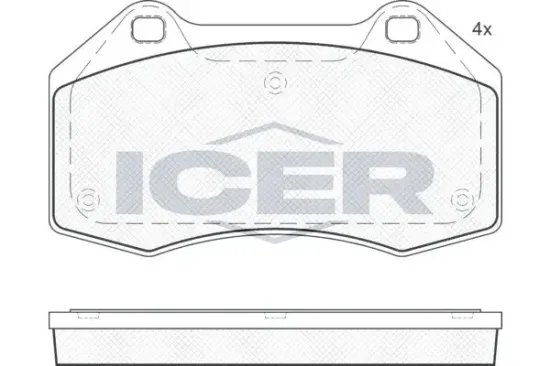 Bremsbelagsatz, Scheibenbremse ICER 181679 Bild Bremsbelagsatz, Scheibenbremse ICER 181679