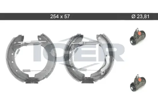 Bremsbackensatz Hinterachse ICER 79KT0019 C Bild Bremsbackensatz Hinterachse ICER 79KT0019 C