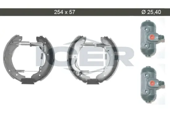 Bremsbackensatz Hinterachse ICER 79KT0081 C Bild Bremsbackensatz Hinterachse ICER 79KT0081 C