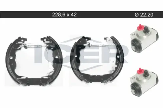 Bremsbackensatz Hinterachse ICER 79KT0138 C Bild Bremsbackensatz Hinterachse ICER 79KT0138 C