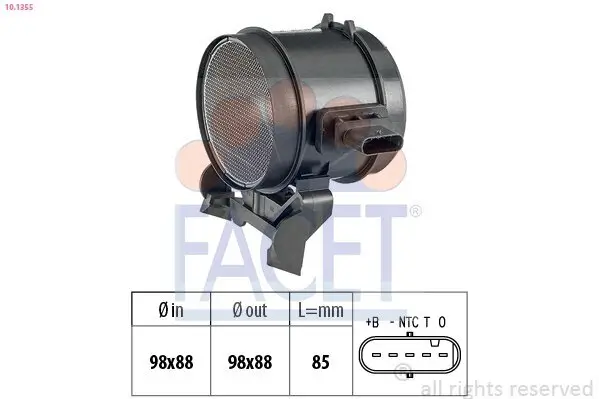 Luftmassenmesser FACET 10.1355