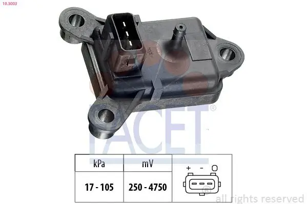 Luftdrucksensor, Höhenanpassung FACET 10.3003