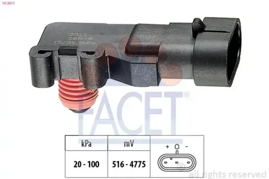 Luftdrucksensor, Höhenanpassung FACET 10.3011 Bild Luftdrucksensor, Höhenanpassung FACET 10.3011