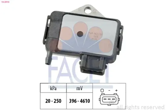 Luftdrucksensor, Höhenanpassung FACET 10.3016 Bild Luftdrucksensor, Höhenanpassung FACET 10.3016