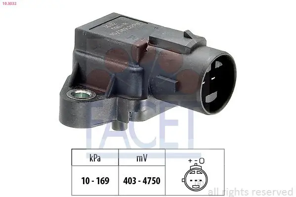 Luftdrucksensor, Höhenanpassung FACET 10.3032