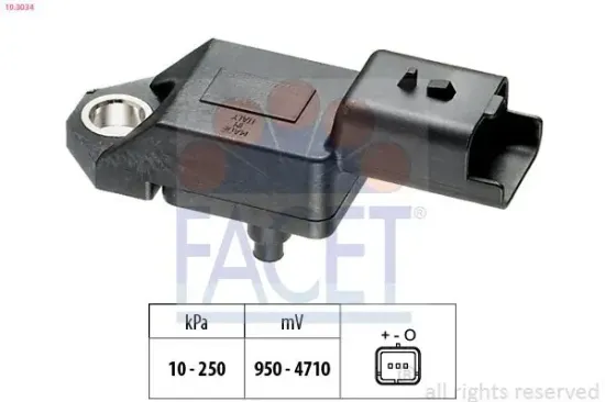 Luftdrucksensor, Höhenanpassung FACET 10.3034 Bild Luftdrucksensor, Höhenanpassung FACET 10.3034