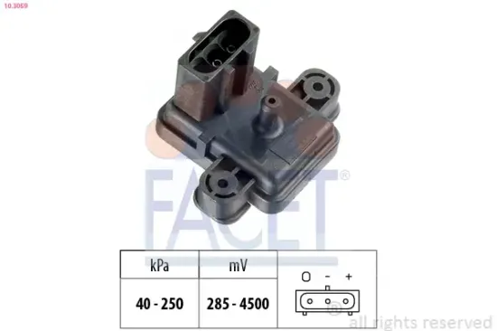 Luftdrucksensor, Höhenanpassung FACET 10.3059 Bild Luftdrucksensor, Höhenanpassung FACET 10.3059