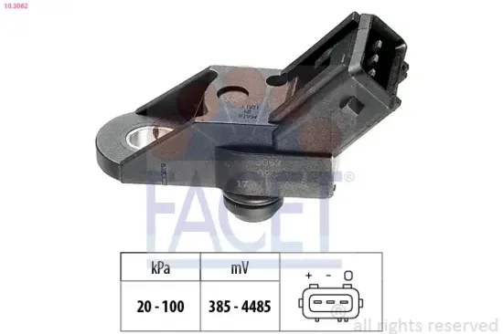 Luftdrucksensor, Höhenanpassung FACET 10.3062 Bild Luftdrucksensor, Höhenanpassung FACET 10.3062