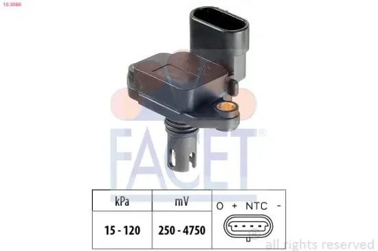 Luftdrucksensor, Höhenanpassung FACET 10.3086 Bild Luftdrucksensor, Höhenanpassung FACET 10.3086
