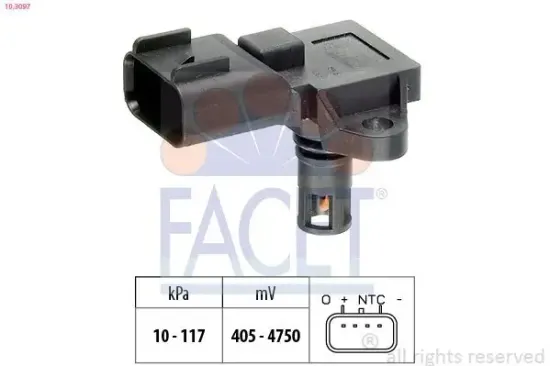 Luftdrucksensor, Höhenanpassung FACET 10.3097 Bild Luftdrucksensor, Höhenanpassung FACET 10.3097