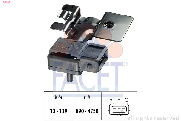 Luftdrucksensor, Höhenanpassung FACET 10.3108