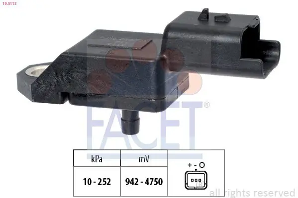 Luftdrucksensor, Höhenanpassung FACET 10.3113