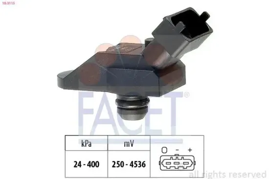 Luftdrucksensor, Höhenanpassung FACET 10.3115 Bild Luftdrucksensor, Höhenanpassung FACET 10.3115