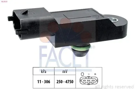 Luftdrucksensor, Höhenanpassung FACET 10.3121 Bild Luftdrucksensor, Höhenanpassung FACET 10.3121