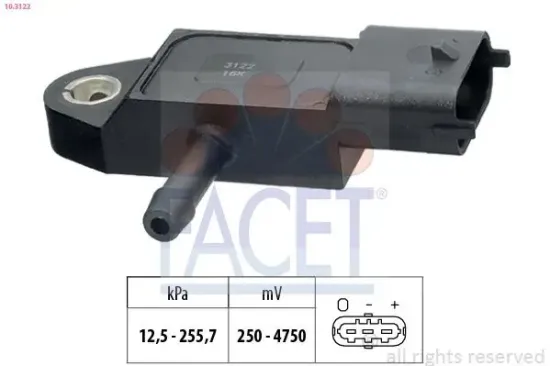 Luftdrucksensor, Höhenanpassung FACET 10.3122 Bild Luftdrucksensor, Höhenanpassung FACET 10.3122