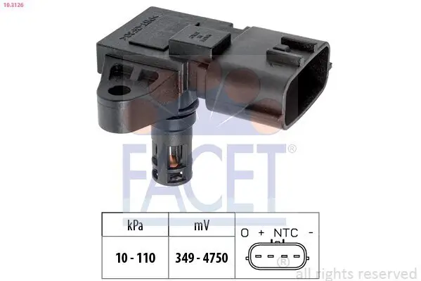 Luftdrucksensor, Höhenanpassung FACET 10.3126