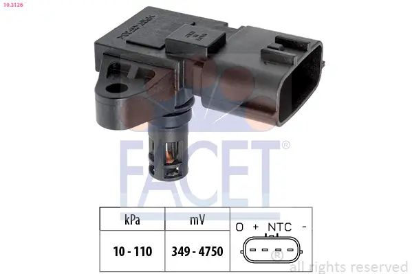 Luftdrucksensor, Höhenanpassung FACET 10.3126