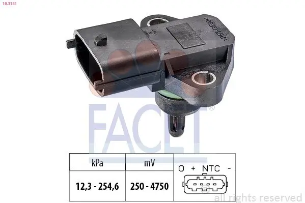 Luftdrucksensor, Höhenanpassung FACET 10.3131