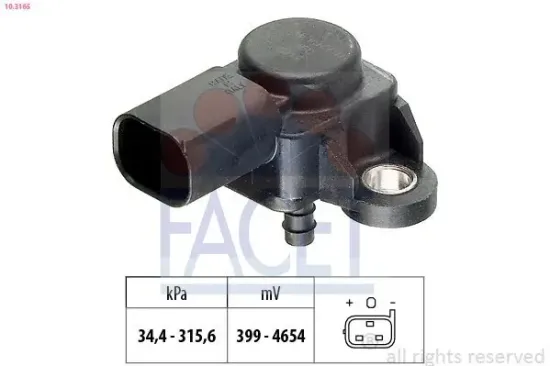 Luftdrucksensor, Höhenanpassung FACET 10.3165 Bild Luftdrucksensor, Höhenanpassung FACET 10.3165