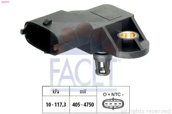 Luftdrucksensor, Höhenanpassung FACET 10.3171 Bild Luftdrucksensor, Höhenanpassung FACET 10.3171